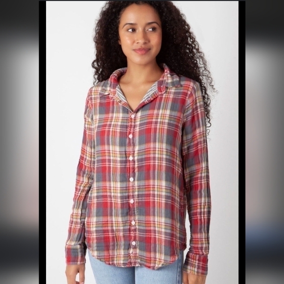 CP Shades Tops - CP Shades Romy In Double Cotton Plaid
